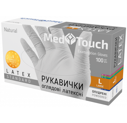 Рукавички латексні опудрені MedTouch Standard